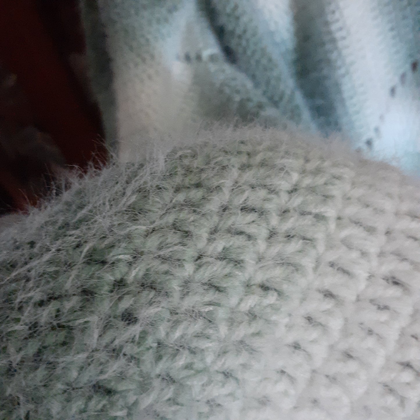 New Handmade Crochet Star Blanket Afghan Shaded Green